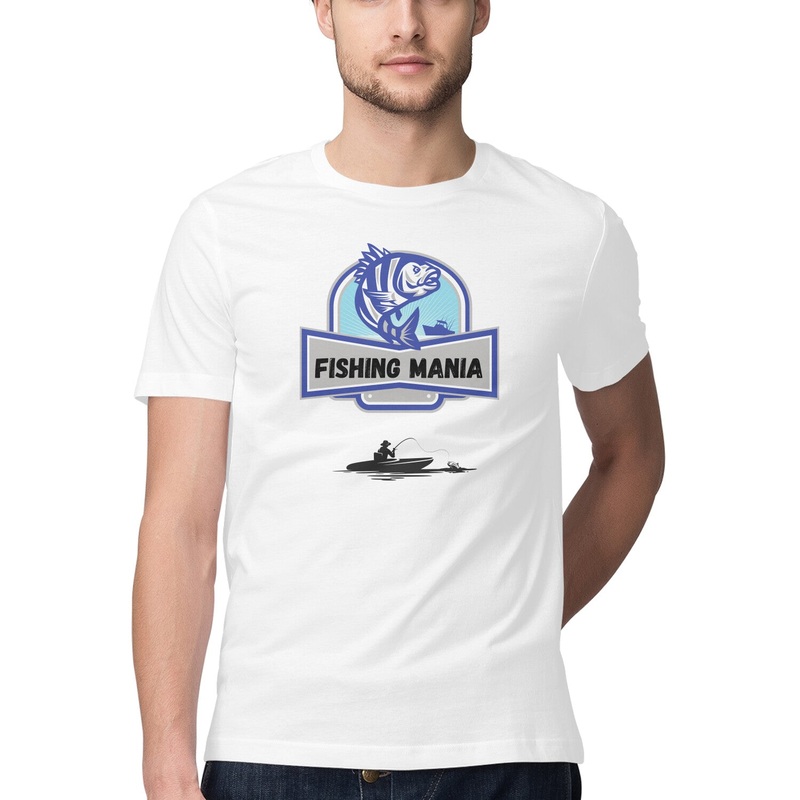 Men’s Angling T-Shirt’s | Fishing Mania | Round Neck | Short Sleeves |