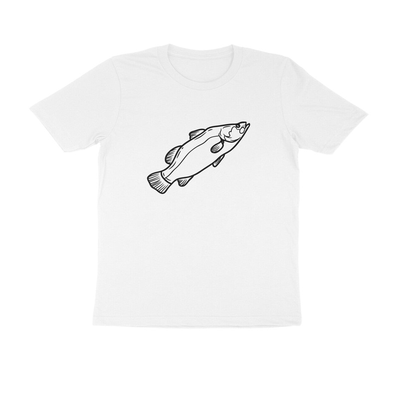 Men’s Angling T-Shirts – Classic Barramundi – Round Neck | Short Sleeve