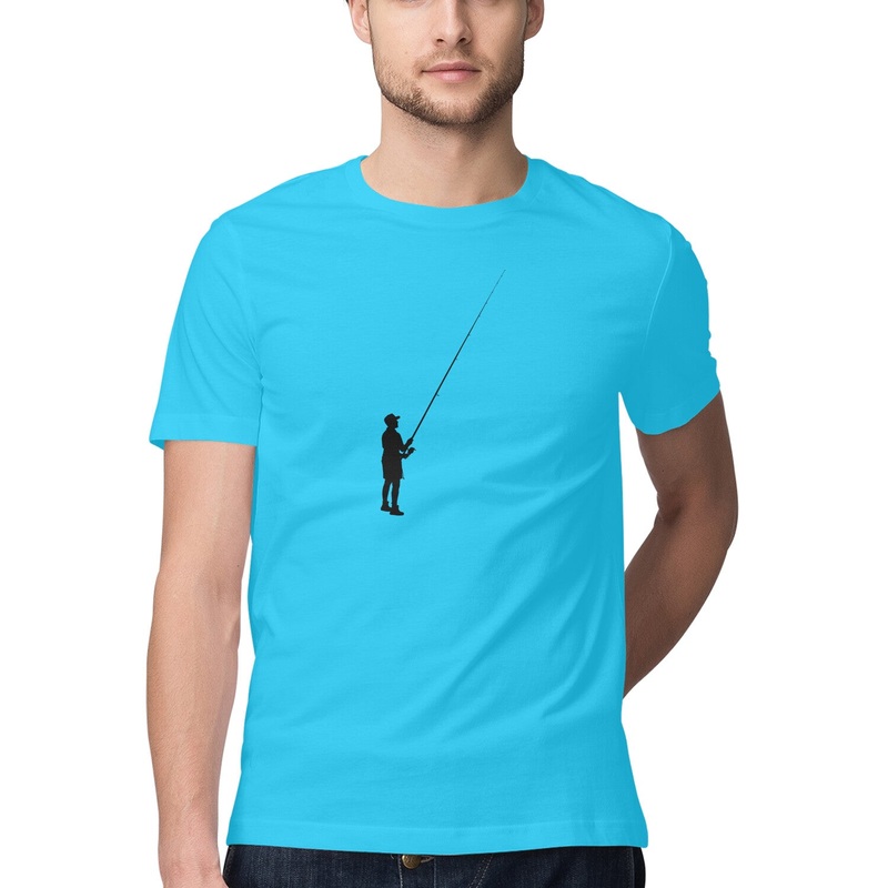 Men’s Angling T-Shirts | The Lone Angler| Round Neck | Short Sleeves |