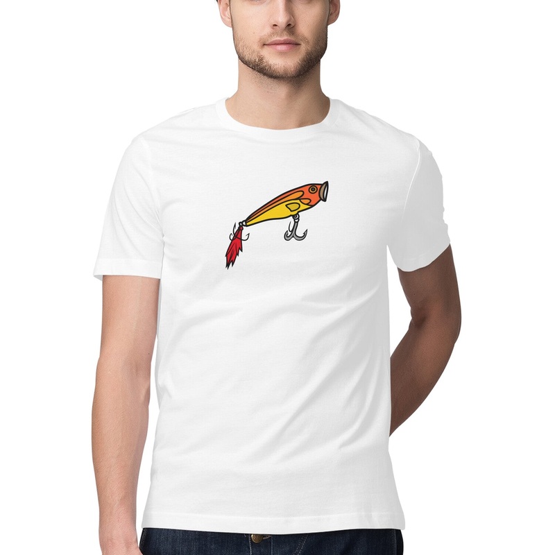 Men’s Angling T-Shirts | The Popper| Round Neck | Short Sleeves |