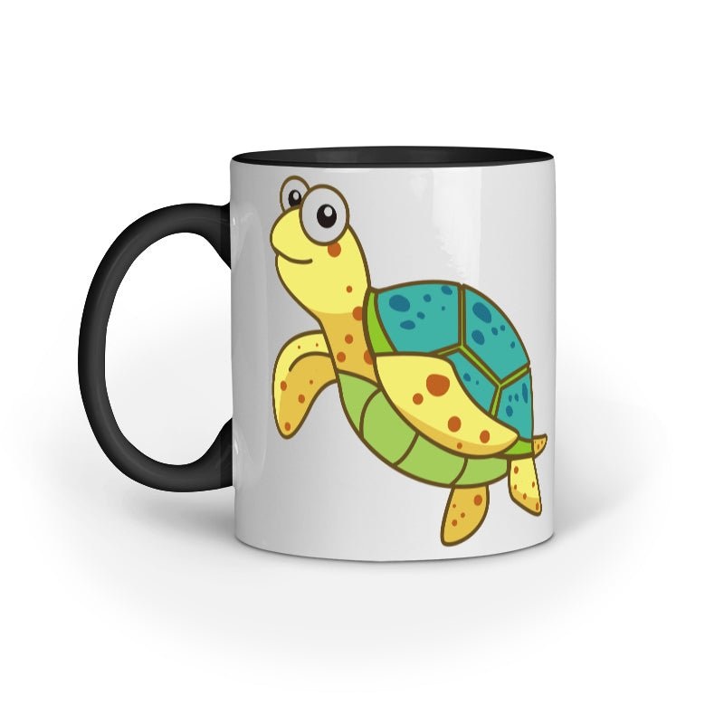 Anglers Mugs| Sea Creatures Toon Series | Happy Sea Turtle | Coffee Mugs |