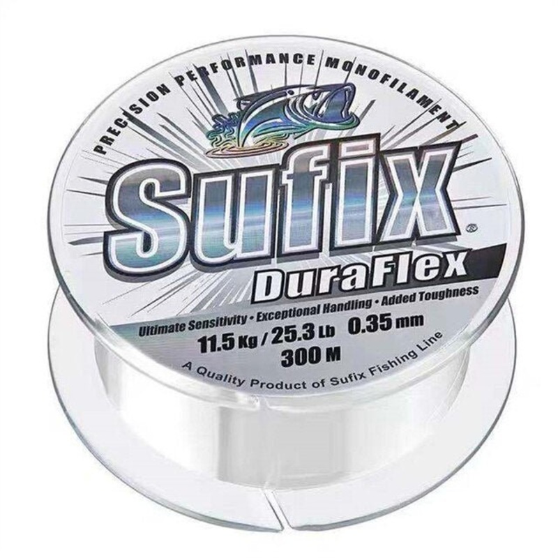 Sufix Duraflex Monofilament Line | 100Mt / 110Yd | Clear | 10 Connected Spools |