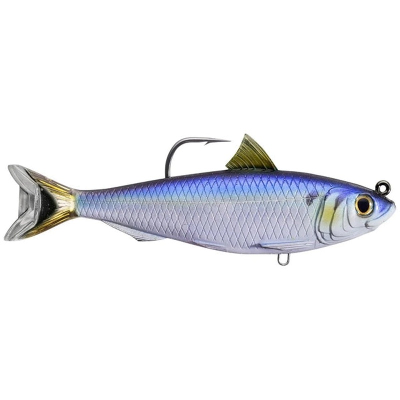 Live Target Swimbait Herring Hareng Weighted Soft Plastic  | 4.5 Inch | 21 Gm | Medium Slow
