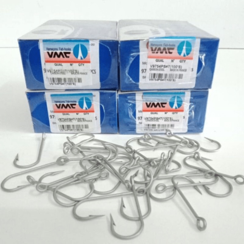 VMC Ringed Eye Carbon Steel  Single Hooks | V9754PS |