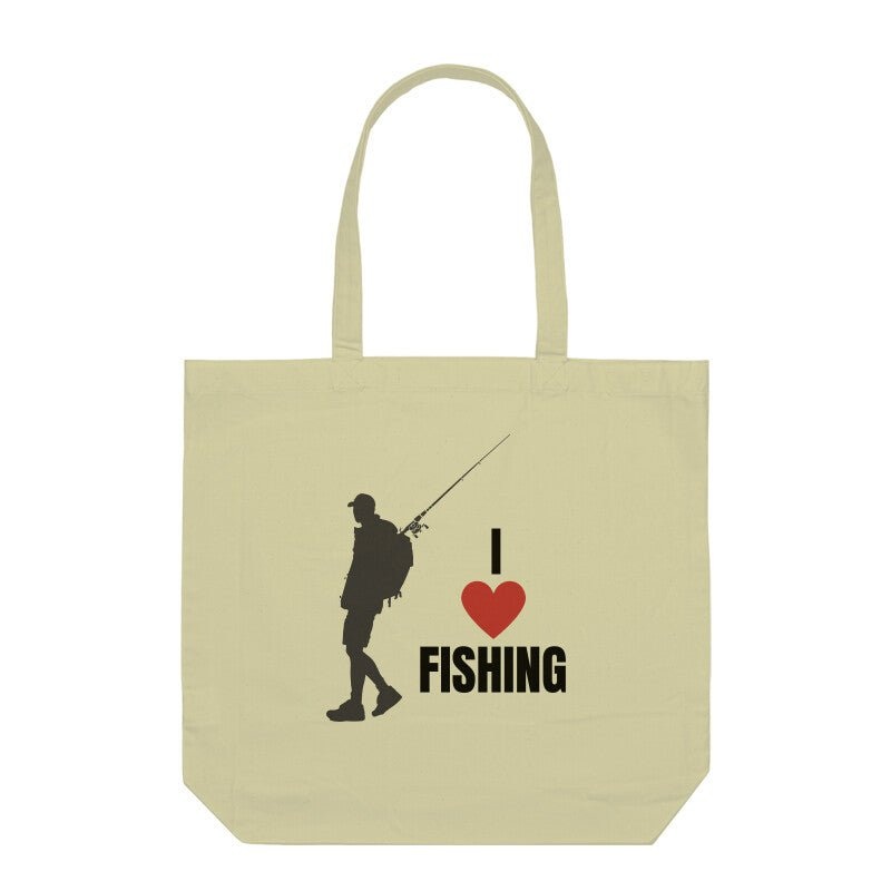 I Love Fishing & Fishermanshub.com Logo Anglers Tote Bag