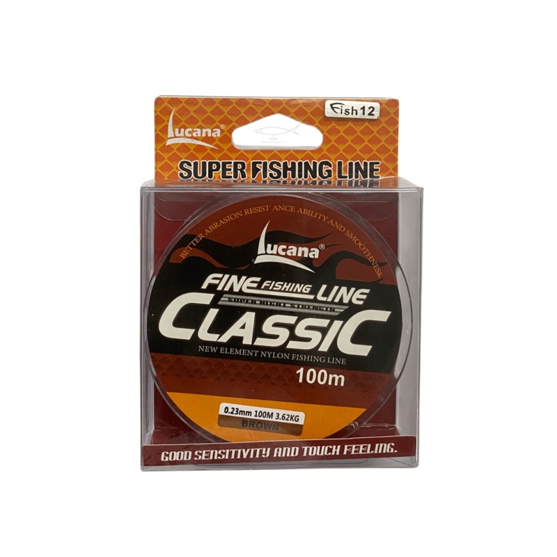 Lucana Classic Mono Line | 100Mt / 110Yd | Brown | Blue | Green | Clear |