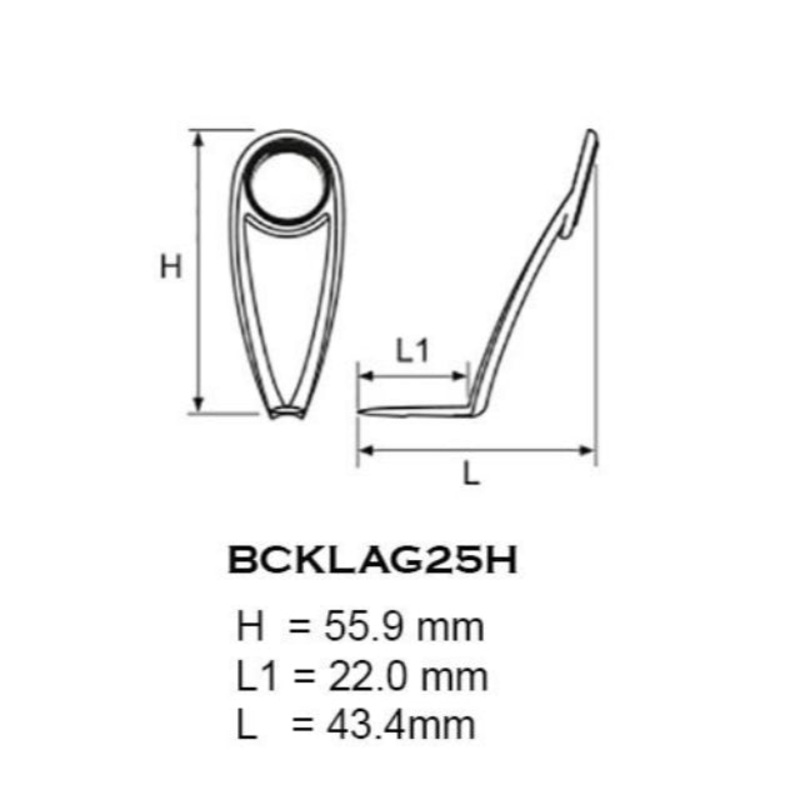 FUJI Alconite K-R Single Leg Guide | BCKLAG5.5L | BCKLAG25H |