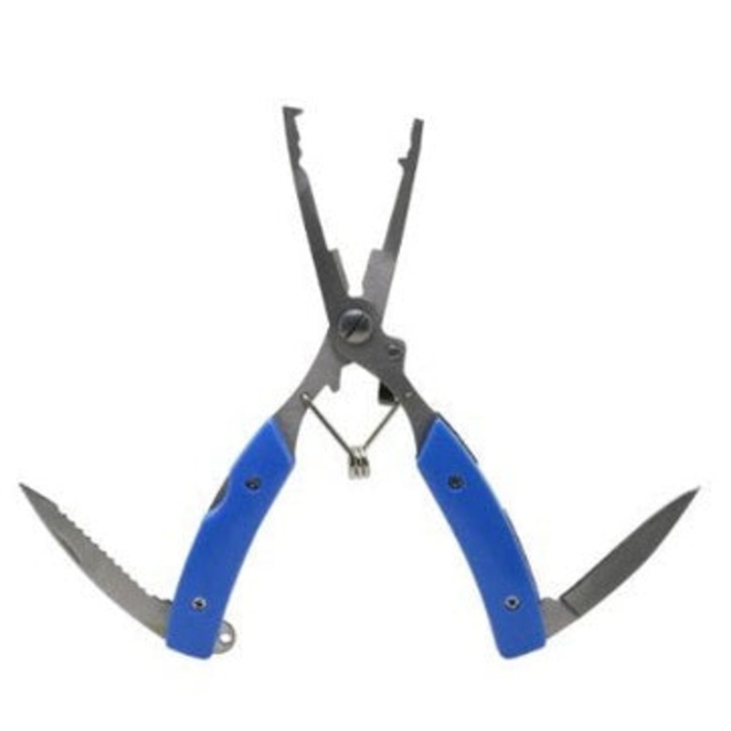 Lucana Split Ring Plier with Line Cutter Knife | Blue | Yellow |