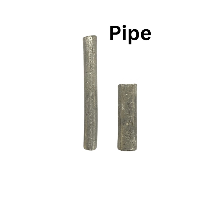 Pipe Shaped Fishing Sinkers | Fishing Weights | 20 Gm , 25 Gm | 5 Pcs Per Pack | 10 Pcs Per Pack |