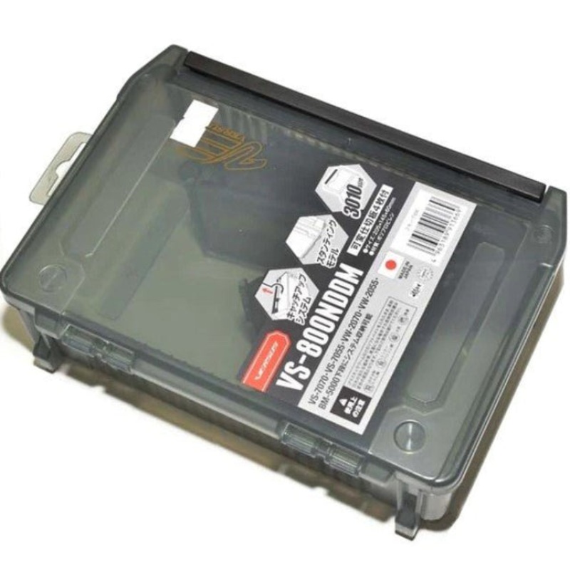 Meiho Versus VS-800NDDM Lure Box | Black | 5 Compartments Tackle Box |