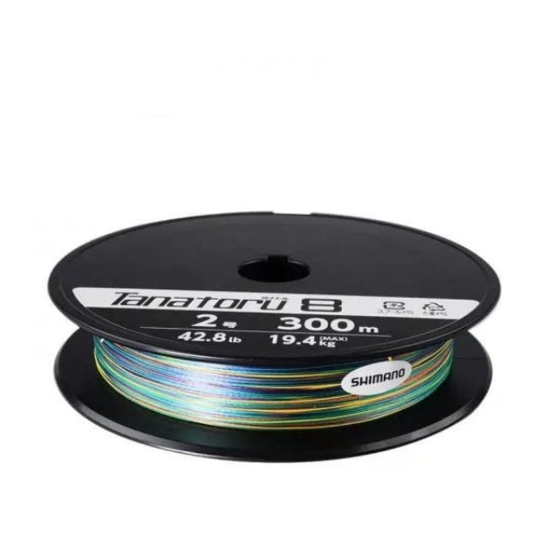 Shimano Tanatoru Izanas 4 Strand Braided Fishing Line | 300Mt / 330Yd | Multicolour |