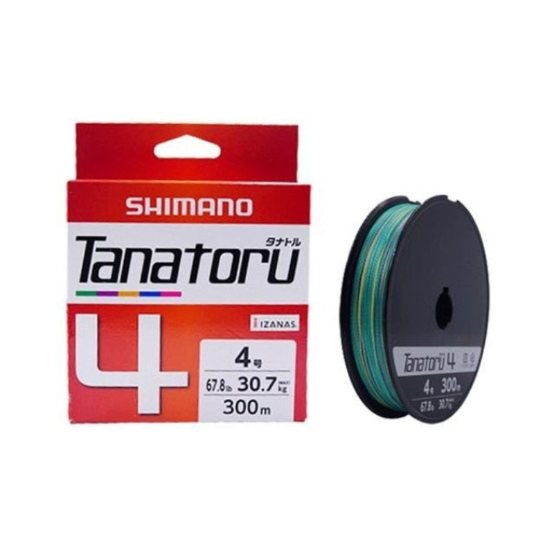 Shimano Tanatoru Izanas 4 Strand Braided Fishing Line | 300Mt / 330Yd | Multicolour |