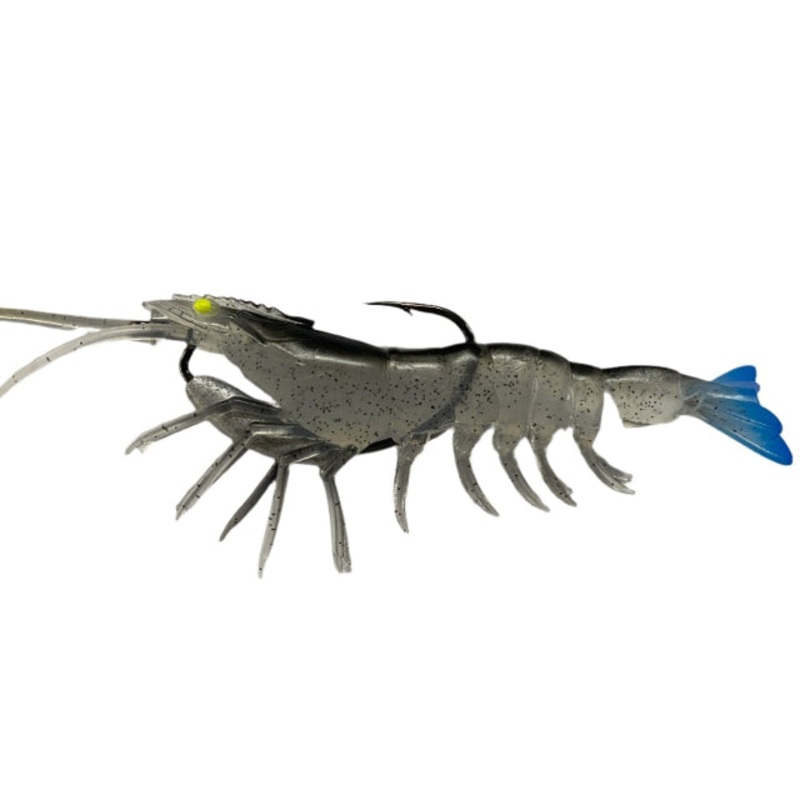 Gfin Crazy Prawn Soft Plastic Baits with Weedless Hook | Slow Sinking | 6 Inch | 24 Gm |