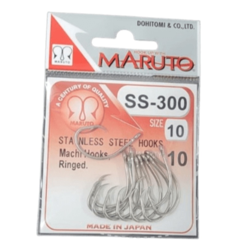 Maruto Circle Machi Stainless Steel Hooks | SS-300 | 5-10 Pcs Per Pack |