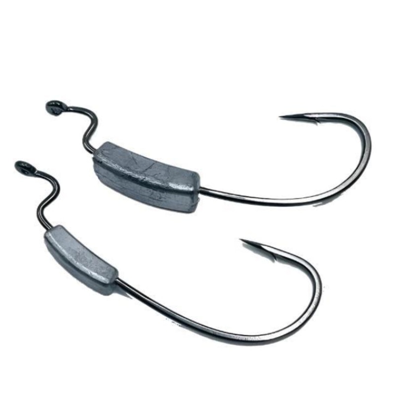 Scaless Gal Weighted Worm Hook Weedless Jig Heads | 5 – 24 Gm | 3 Pcs Per Pack |