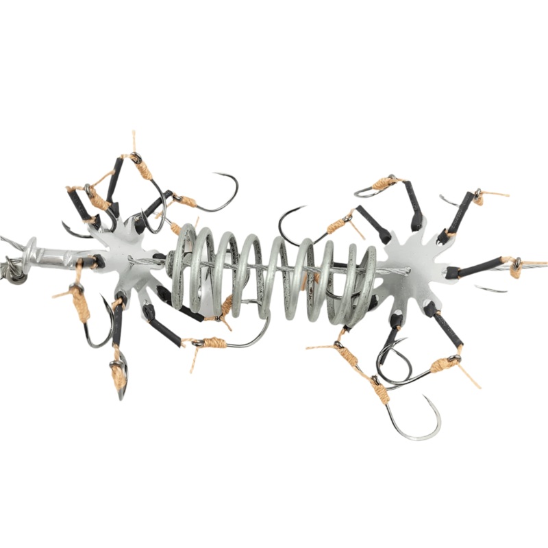 Spider Fishing Hook With Feeder | 16 Hooks | Set Of 2 Rigs |