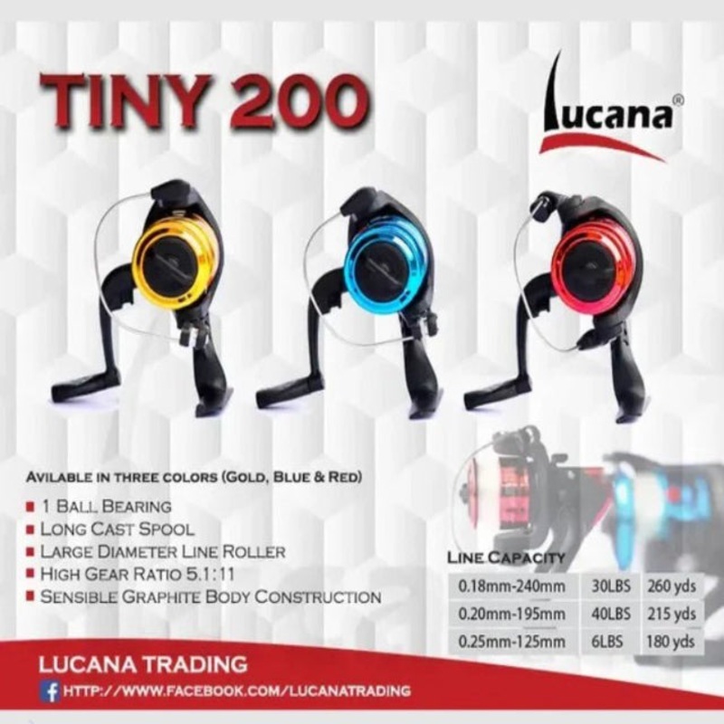 Lucana Tiny 200 Ultra Light Spinning Reel |