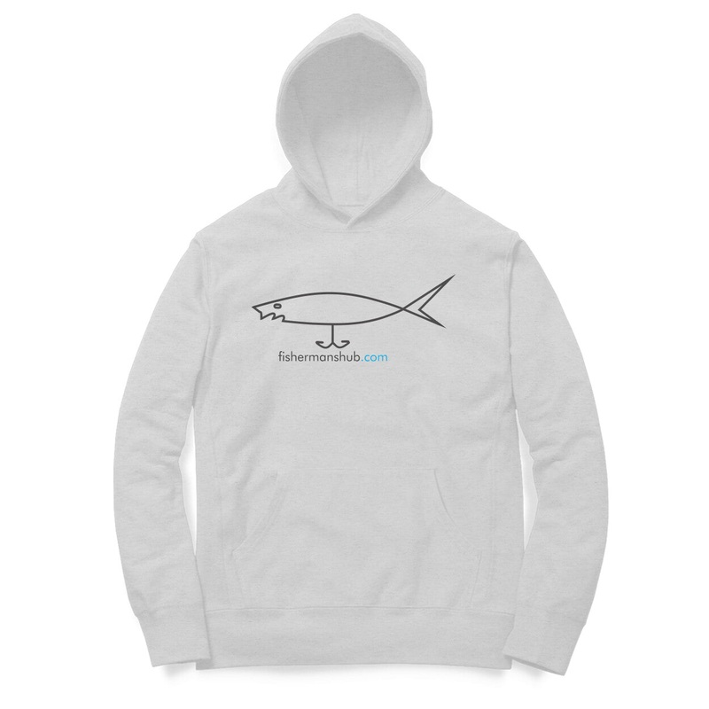 Men’s / Woman’s Angling Hoodie | Fishermanshub.com Black Logo Front , Fishermanshub.com Behind| Hoodie |