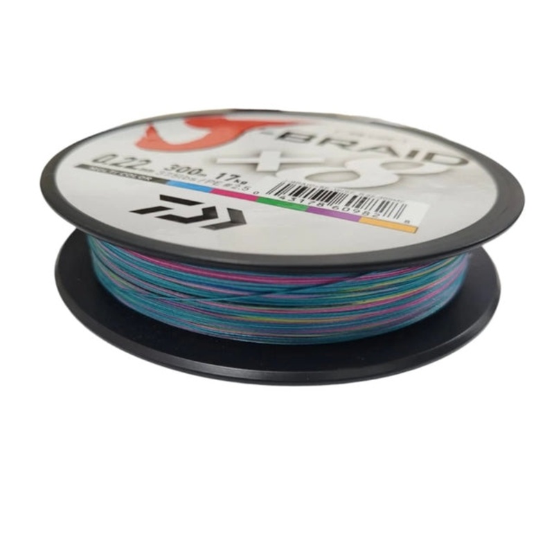 Daiwa J-Braid X8 Braided Fishing Line | 300Mt / 330Yd | Multicolor |