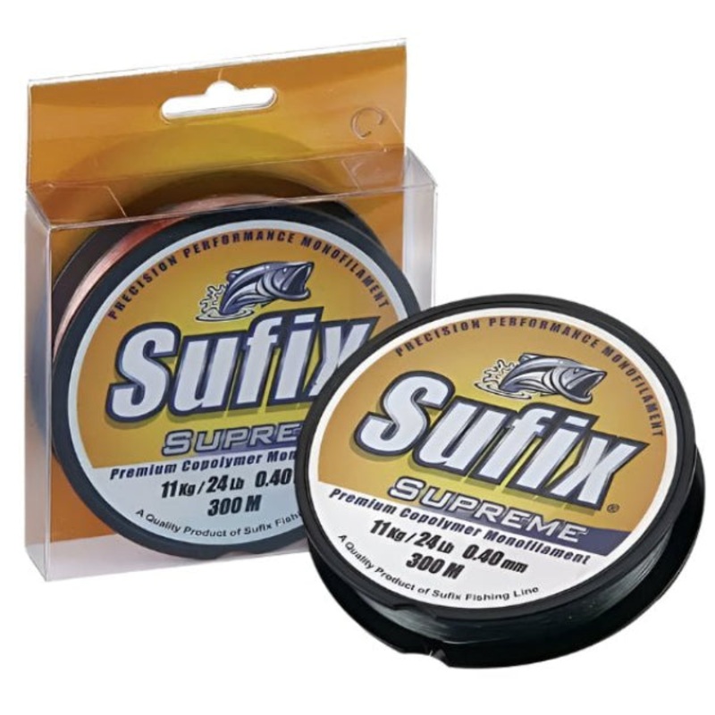 Sufix Supreme Copolymer Monofilament Line | 300Mt / 330Yd | Lo-Vis Green |