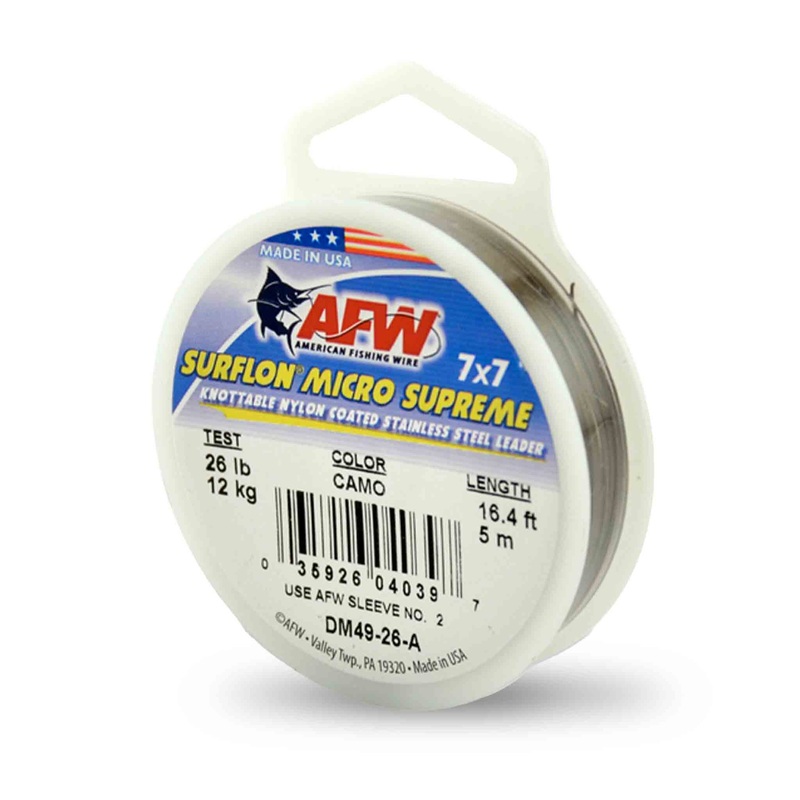 AFW Surflon Micro Supreme 7×7 Wire Leader