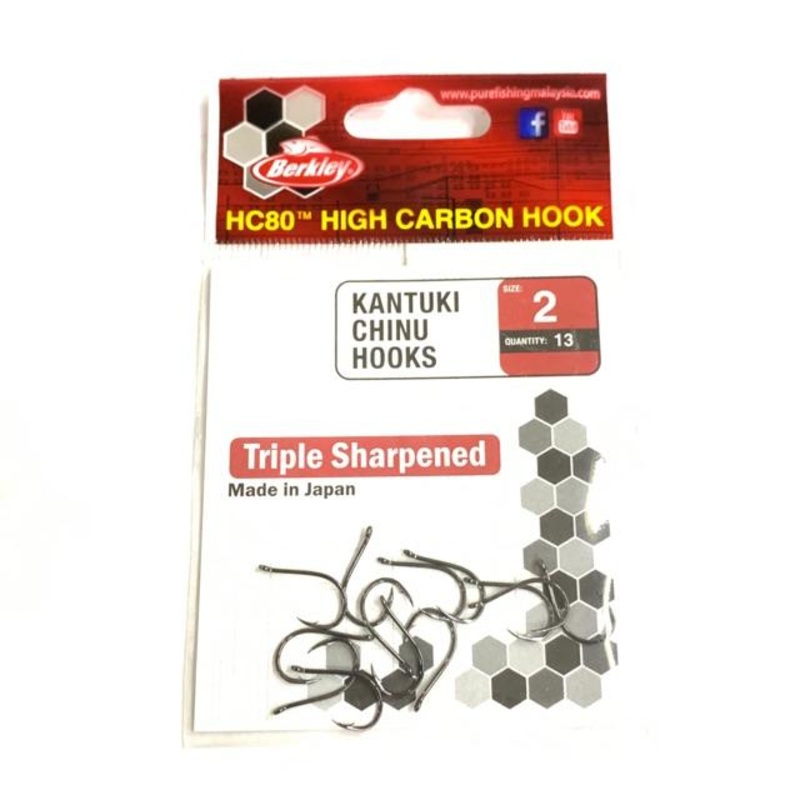 Berkley Kantuki Chinu Single Hooks | 13 Pcs Per Pack |