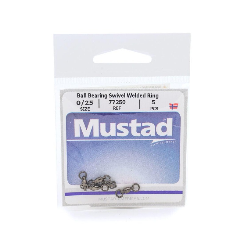 Mustad Ball Bearing Swivel with double welded ring