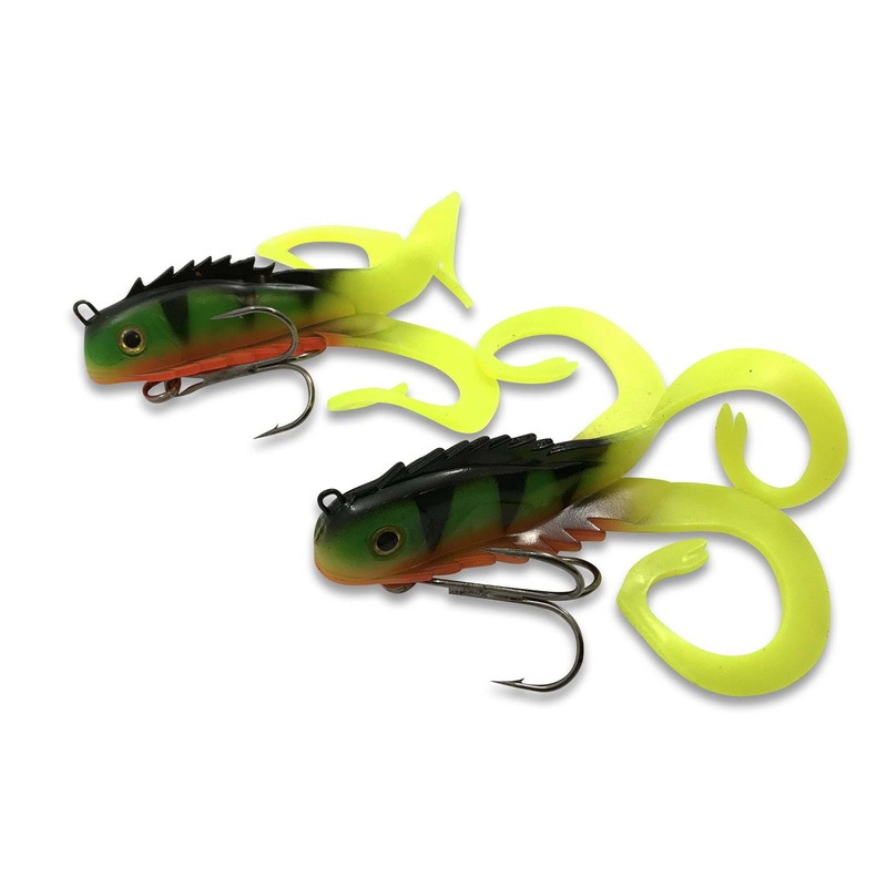 Chaos Tackle Medussa Micro|Fire Tiger|Sucker|Lemon Tail|Copperback|Hot Perch|Charged Cisco|Black / Orange|White