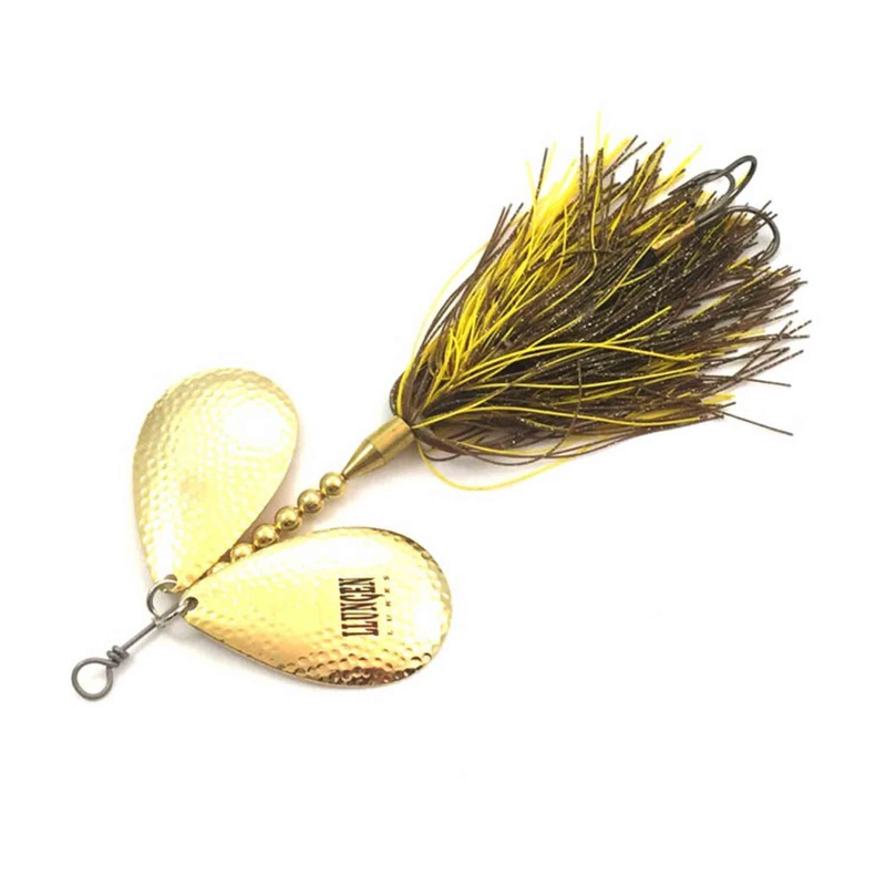 Llungen Lures DC-10 Bucktail|Black / Nickel|Walleye|Radioactive Perch