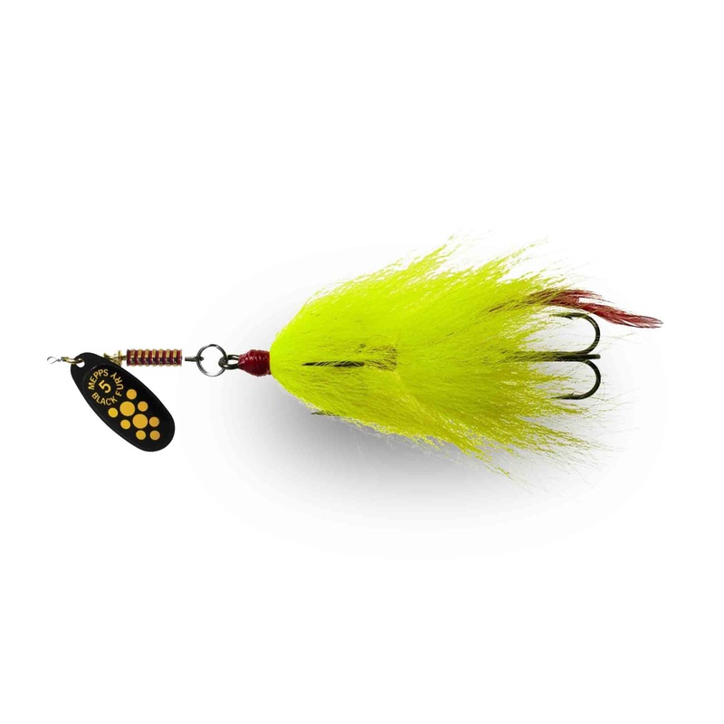 Mepps Black Fury Musky Killer Tandem Bucktail