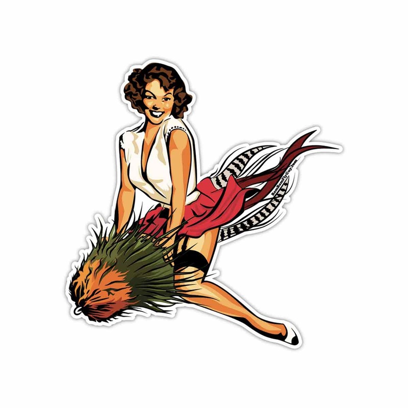 Bam Bam Fly Guy Penny the Pinup Sticker