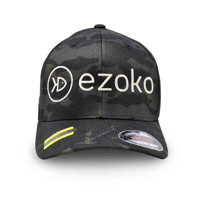 Ezoko FLEXFIT Cap|MultiCam Black|Grey|Veil Camo Poseidon Black|Normal|3D-Puff