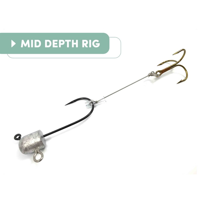 Red october tube rigs|10″|7.5″|Shallow|Mid-depth|Hybrid