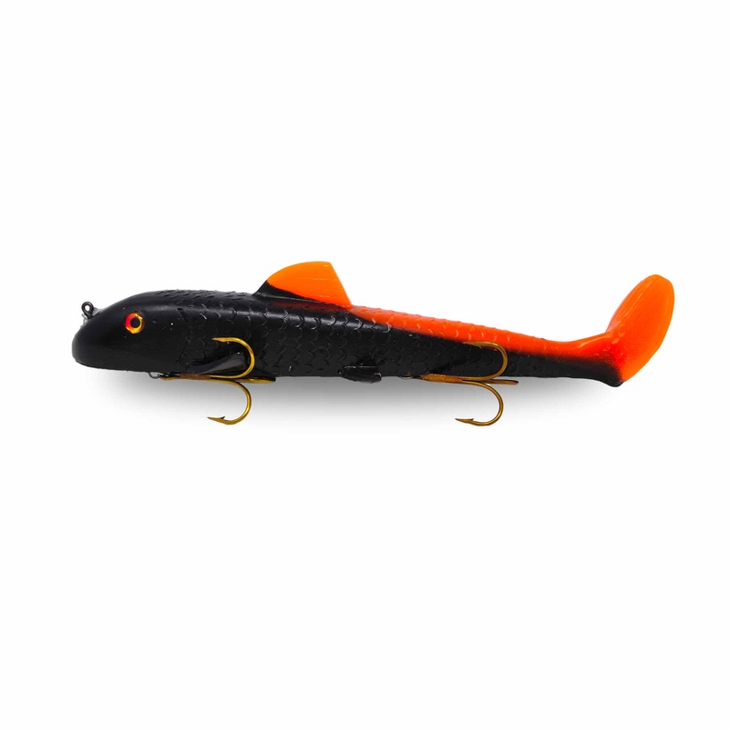 Suick Suzy Sucker 11 Swimbait|Black Orange Tail|Dirty Walleye|Brown Sucker|Light Sucker