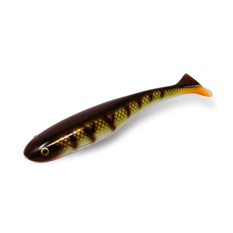 Gator Catfish Paddle Swimbait|Natural Perch|Hot Burbot UV|Silver Smelt|Monster Cat UV|Inferno|Spotted Bullhead|Black Perch|Gasoline