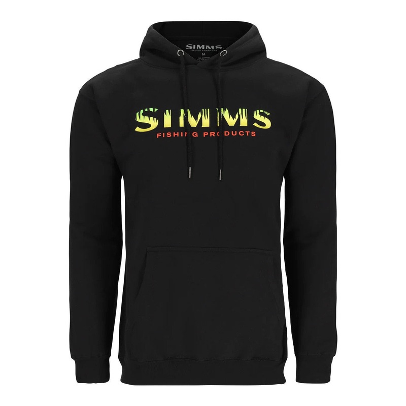 Simms M’s Logo Hoody|Charcoal Heather|Neon|S|M|L|XL|XXL