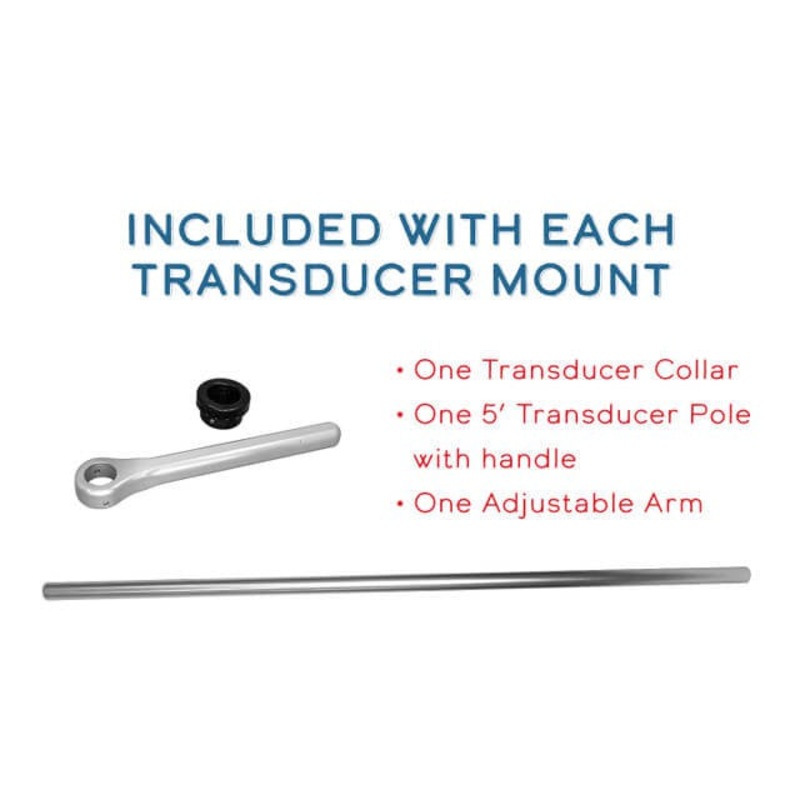Traxstech Aluminum LIVE Transducer 5′ Pole with 90 bracket