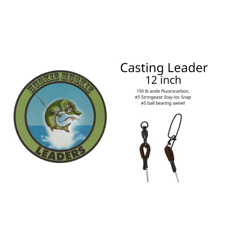 Huskie Muskie Leaders Fluorocarbon Casting