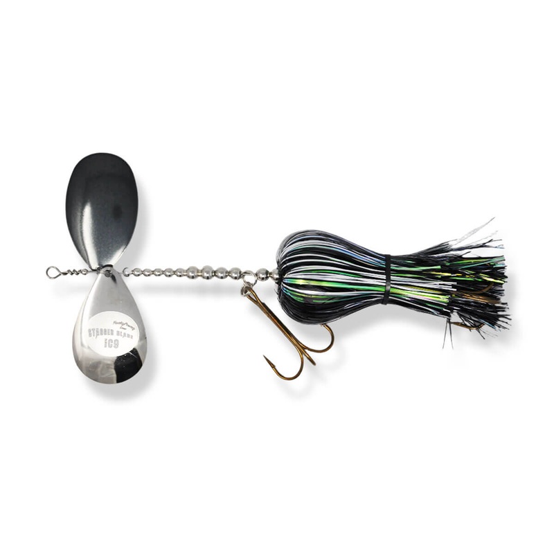 Musky Frenzy IC9 Bucktail|Black/Nickel|Black/Black|Black/Chartreuse|Black/Orange|Chartreuse Blast|Gold Shiner|Black/Green|Black Ice|Orange Flash|Ghost|Lemonhead|Bluegill|Perch|Shadow|IR Chartreuse|IR Orange|IR Walleye|IR Cisco|IR Ghost