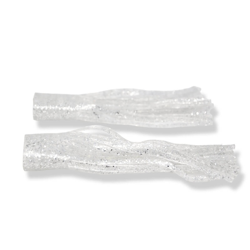 Livingston Kraken Tail Kit|Orange Tail Silver Glitter|Chartreuse Tail Silver Gliter|Black Tail Gold Glitter|Solid White Skirt|Punkin With Gold Fleck Skirt|Silver Sparkle Skirt|Fire Shirt/Chartreuse & Orange|White Tip/Black & White|Big Nasty/Black & Chartr