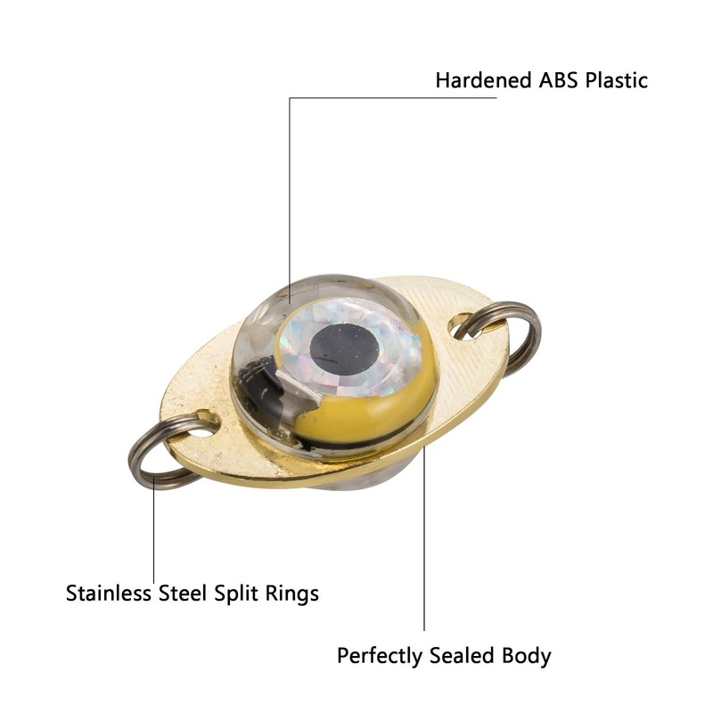 Dr.Fish 5pcs Round Eye LED Fishing Lures