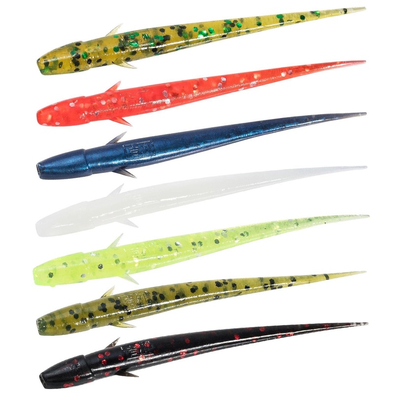 Dr.Fish 12pcs Soft Plastic Worms 2.95”