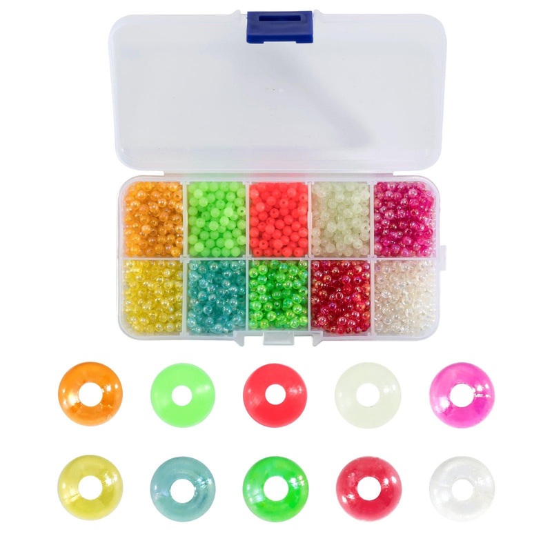 Dr.Fish 1500pcs Fishing Beads Kit 4mm