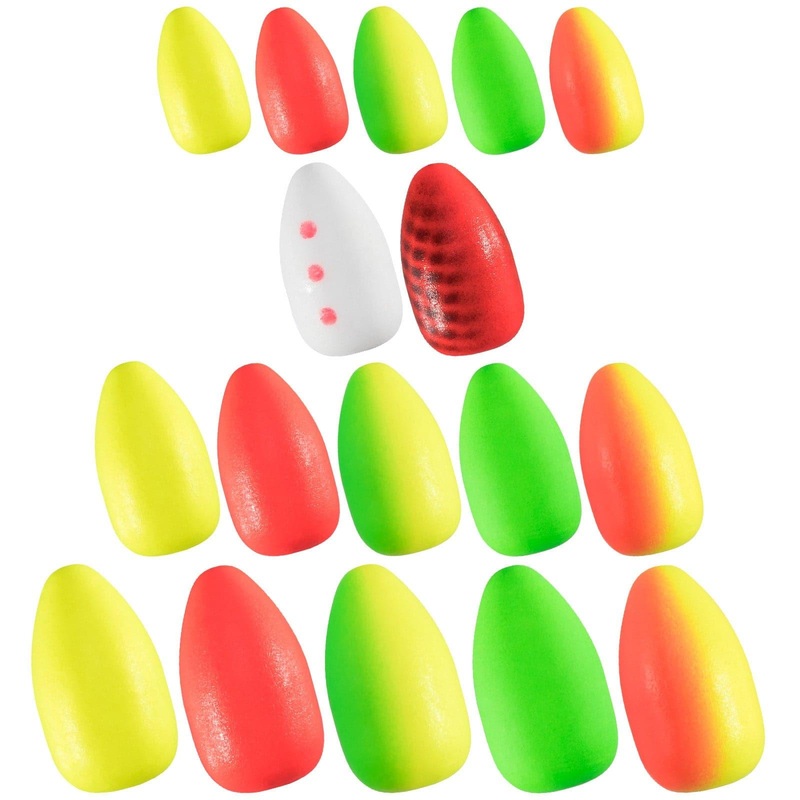 Dr.Fish 20pcs Bullet Foam Floats 6 Sizes