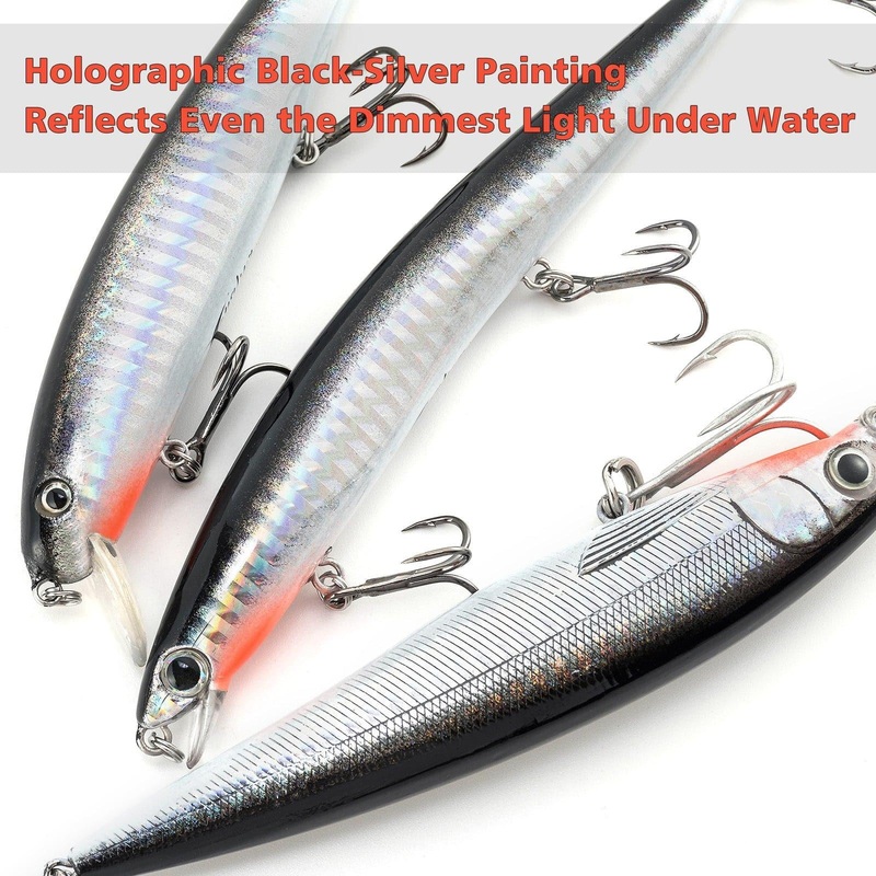 Dr.Fish 4pcs Minnow Lures Kit