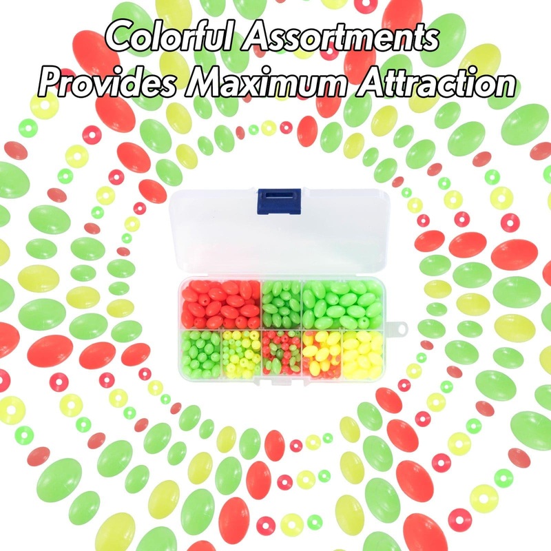 Dr.Fish 500pcs Fishing Beads Mix Kit