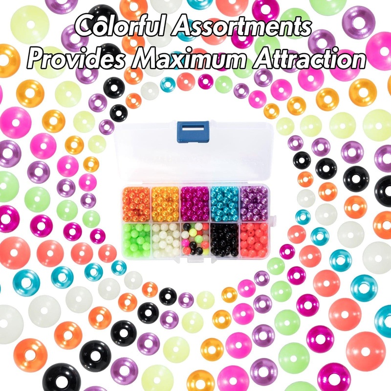 Dr.Fish 550pcs Fishing Beads Kit 6-7mm