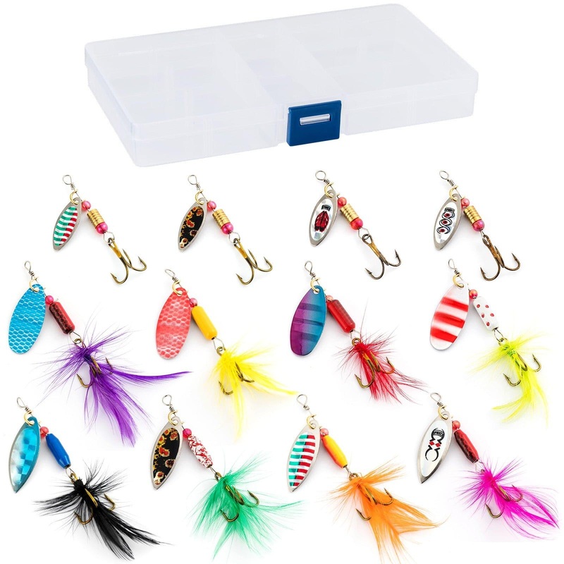 Dr.Fish 12pcs Spinner Lures Kit – N1