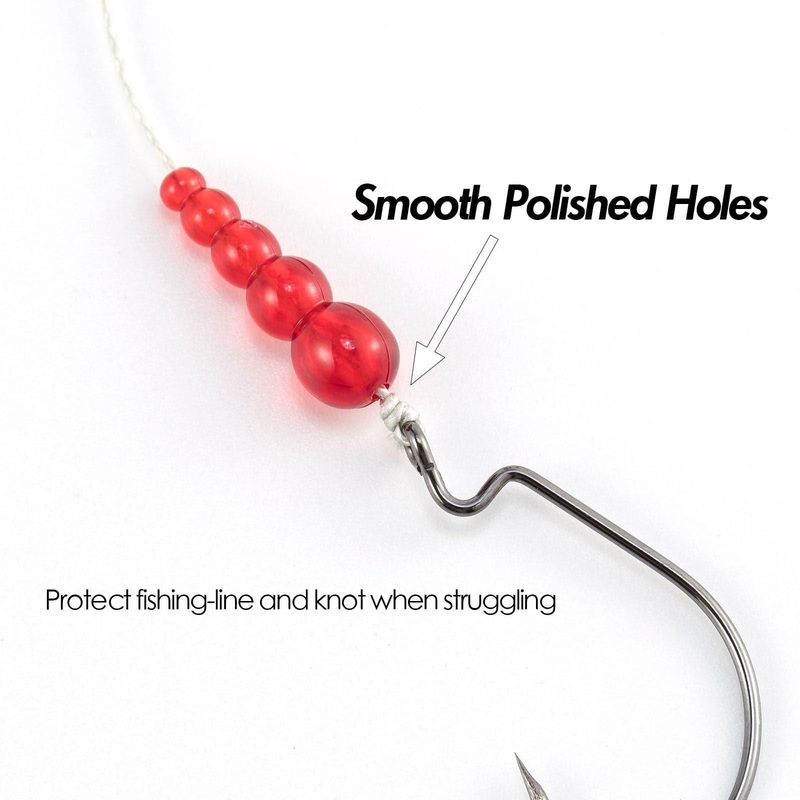 Dr.Fish 50pcs Fishing Stacked Beads 0.71”