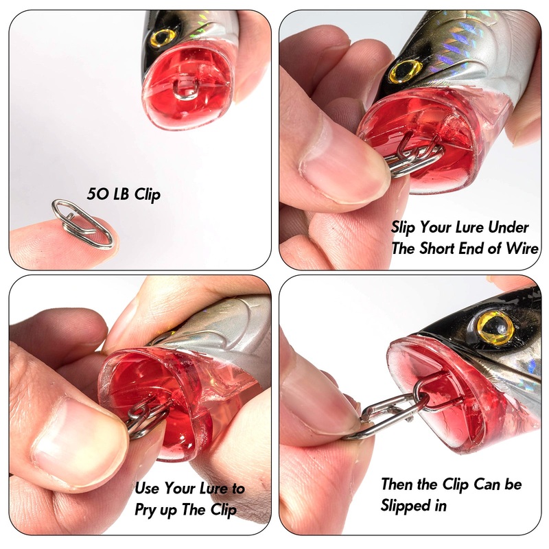 Dr.Fish 50pcs Power Speed Clips 25-175lb